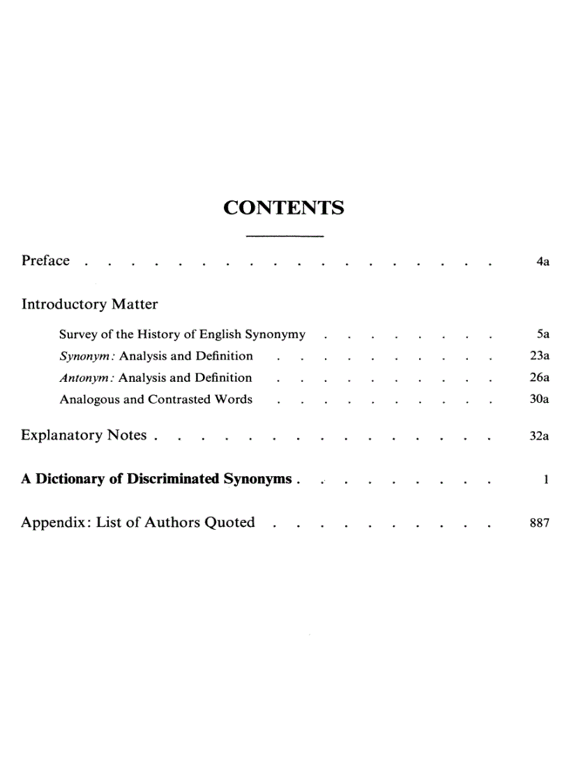 image for page Webster s New Dictionary of Synonyms A Dictionary of Discriminated Synonyms with Antonyms and Analogous and Contrasted Words