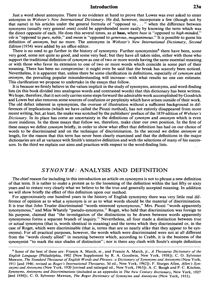 image for page Webster s New Dictionary of Synonyms A Dictionary of Discriminated Synonyms with Antonyms and Analogous and Contrasted Words