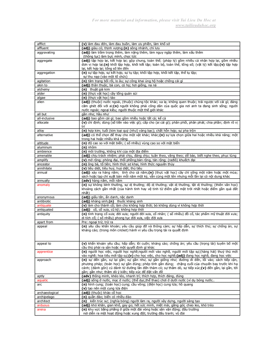 image for page Word List