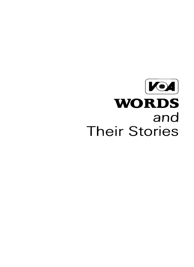 image for page WORDS AND THEIR STORIES