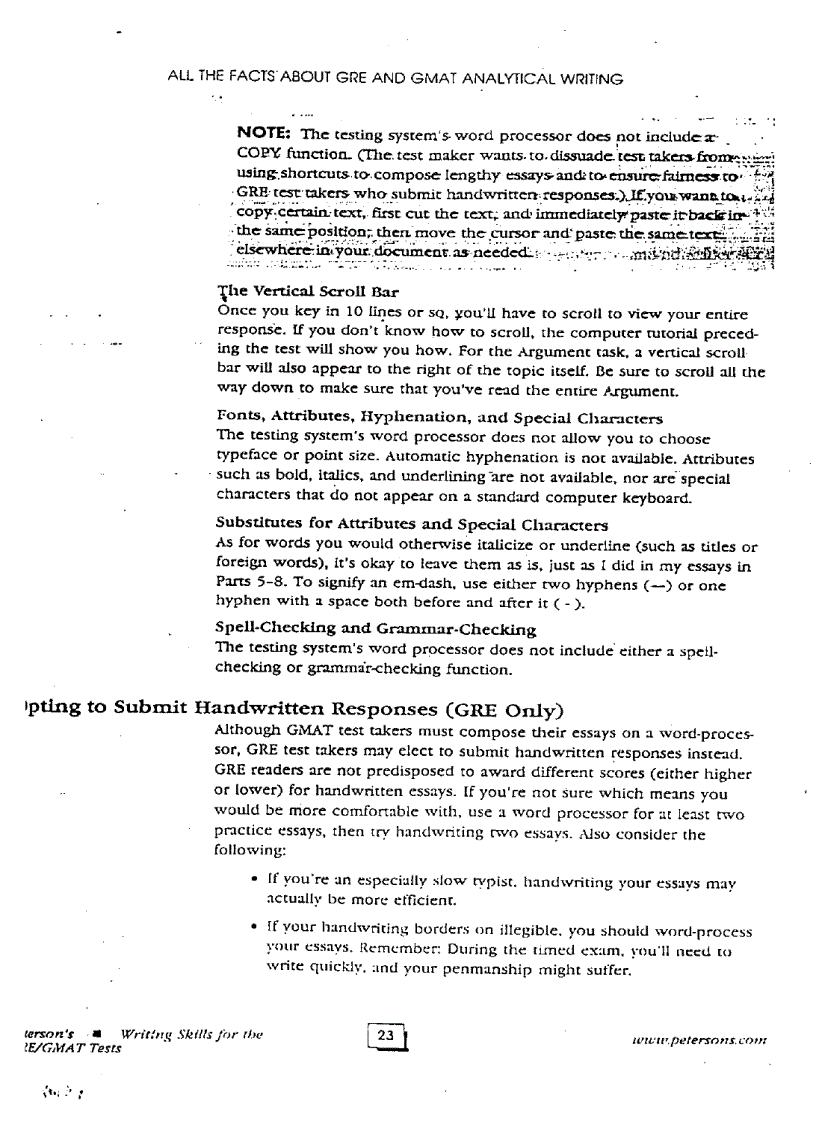 image for page Writing skills GRE GMAT