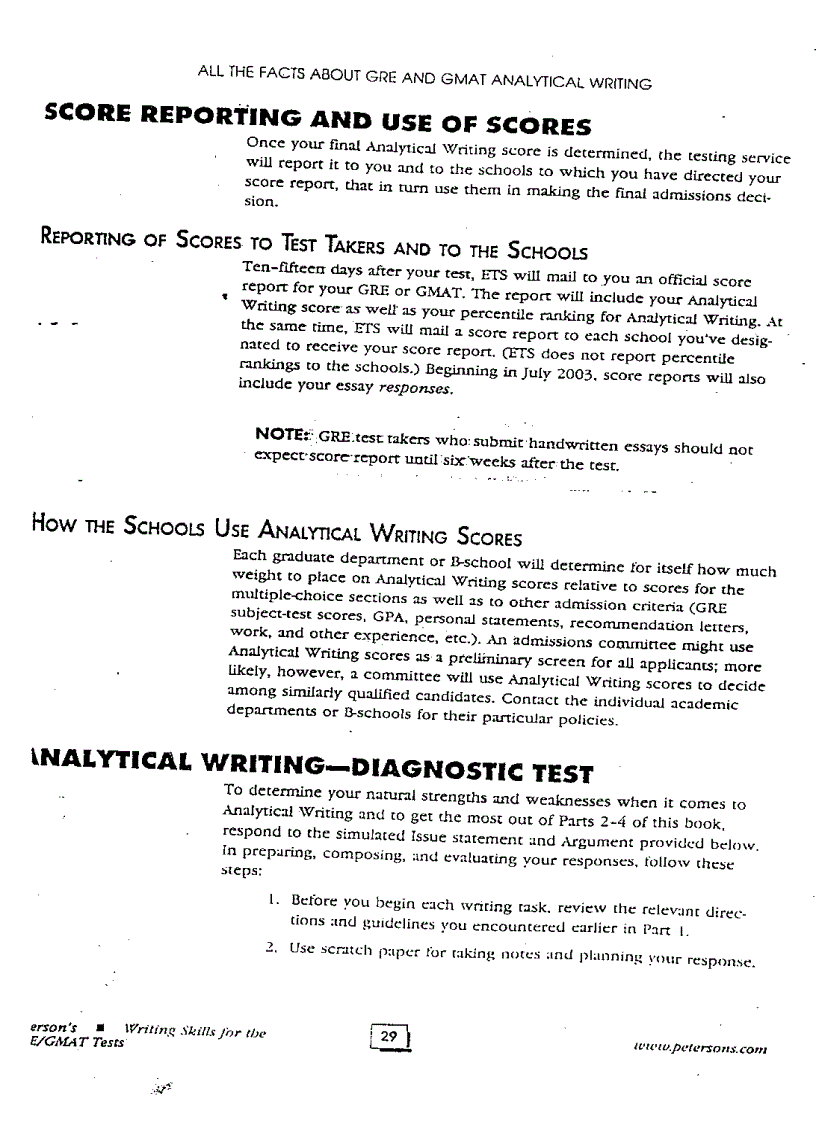 image for page Writing skills GRE GMAT