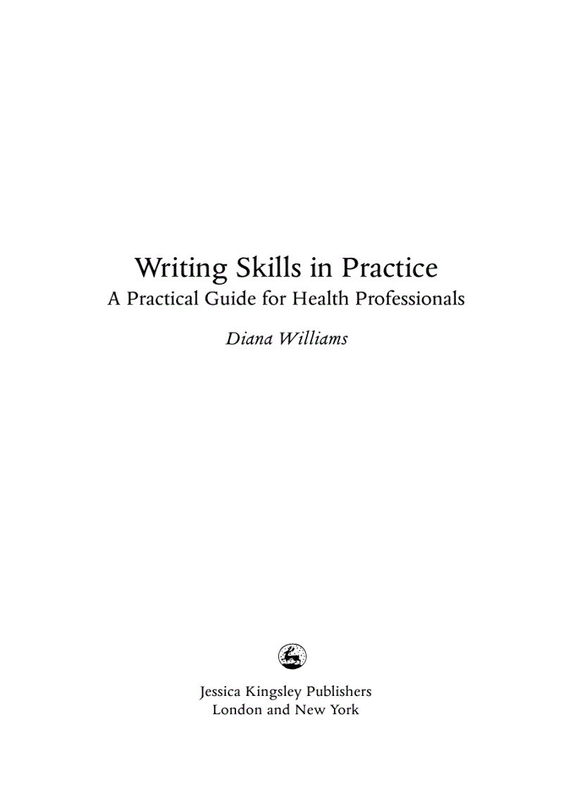 Writing Skills in Practice Health Professionals