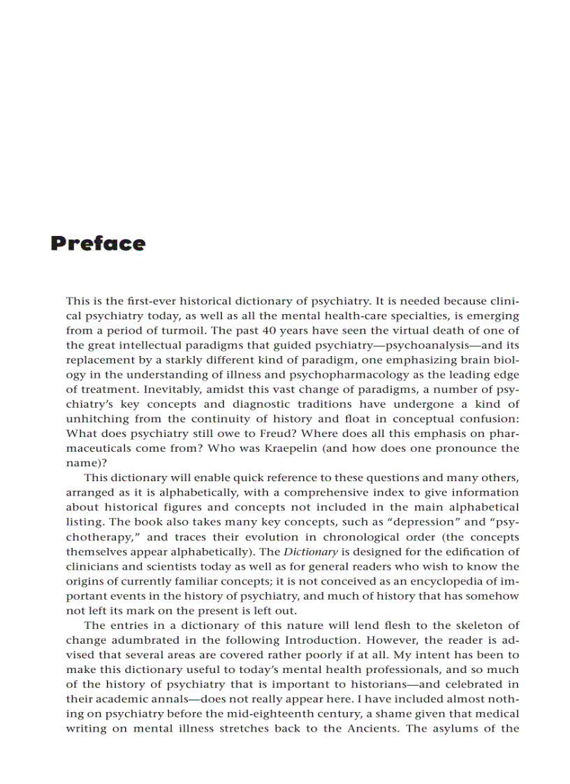 image for page A Historical Dictionary of Psychiatry