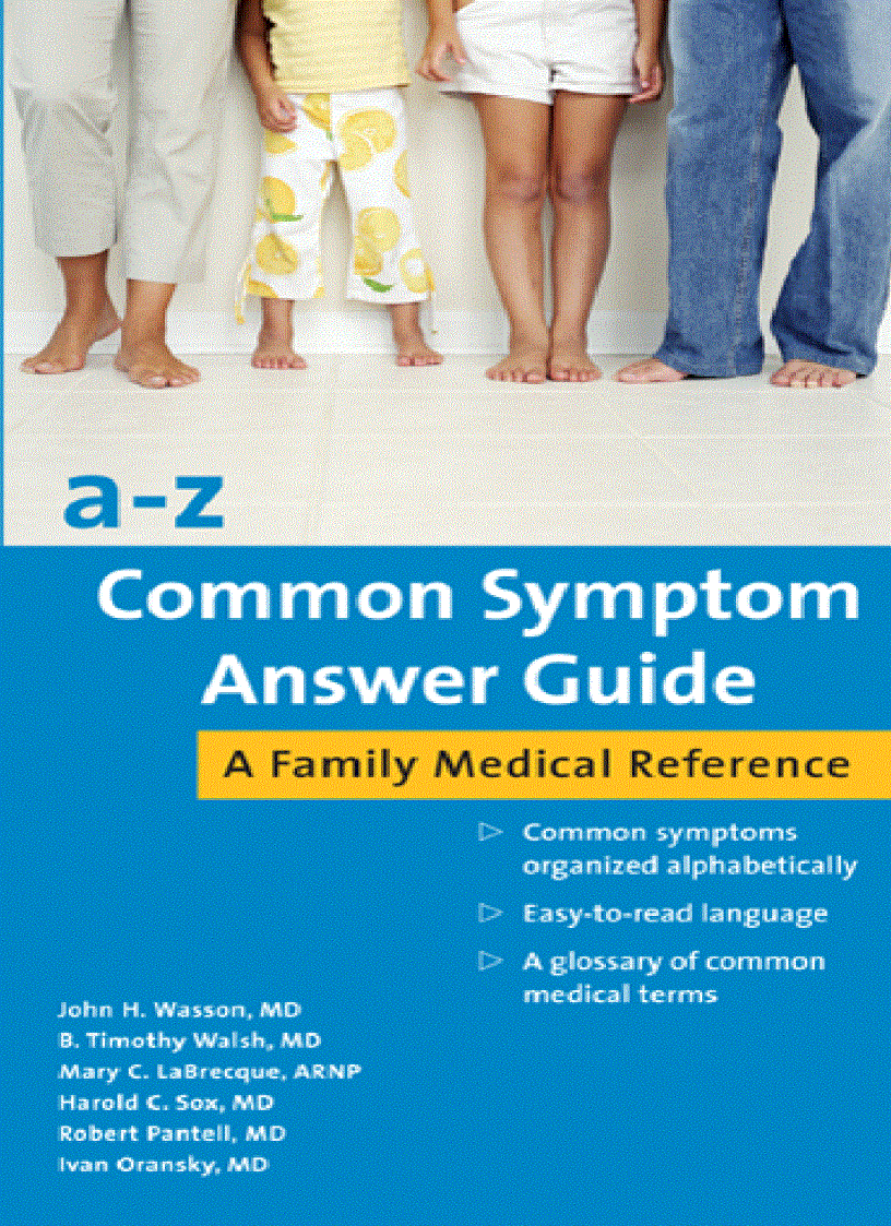 image for page A Z Common Symptom Answer Guide