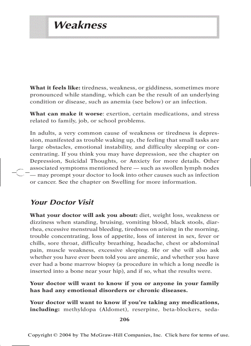 image for page A Z Common Symptom Answer Guide