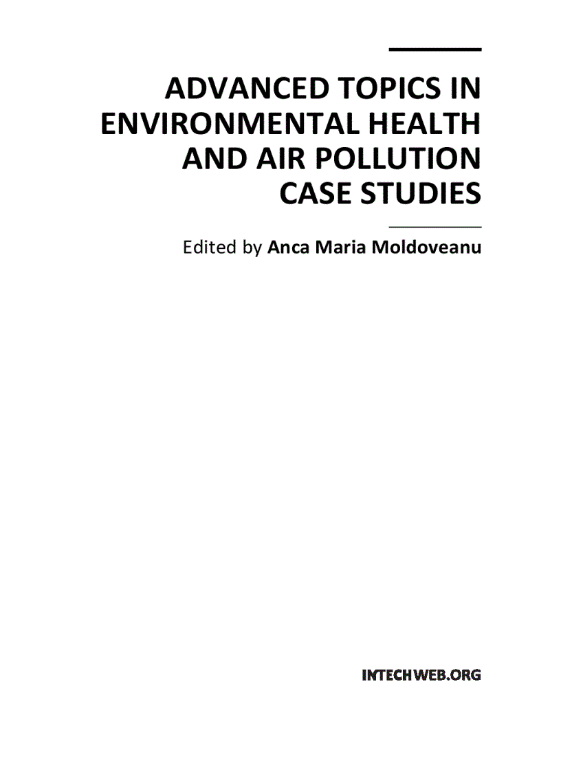 image for page Advanced Topics in Environmental Health and Air Pollution Case Studies