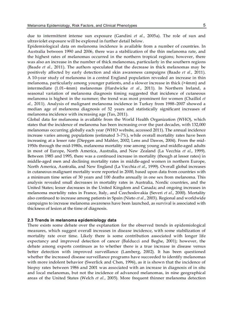 image for page Advances in Malignant Melanoma Clinical and Research Perspectives