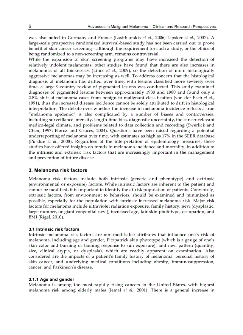 image for page Advances in Malignant Melanoma Clinical and Research Perspectives