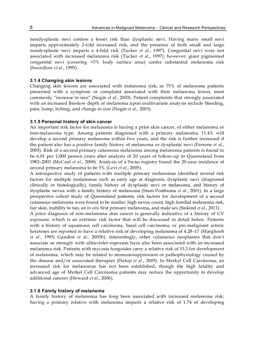 image for page Advances in Malignant Melanoma Clinical and Research Perspectives