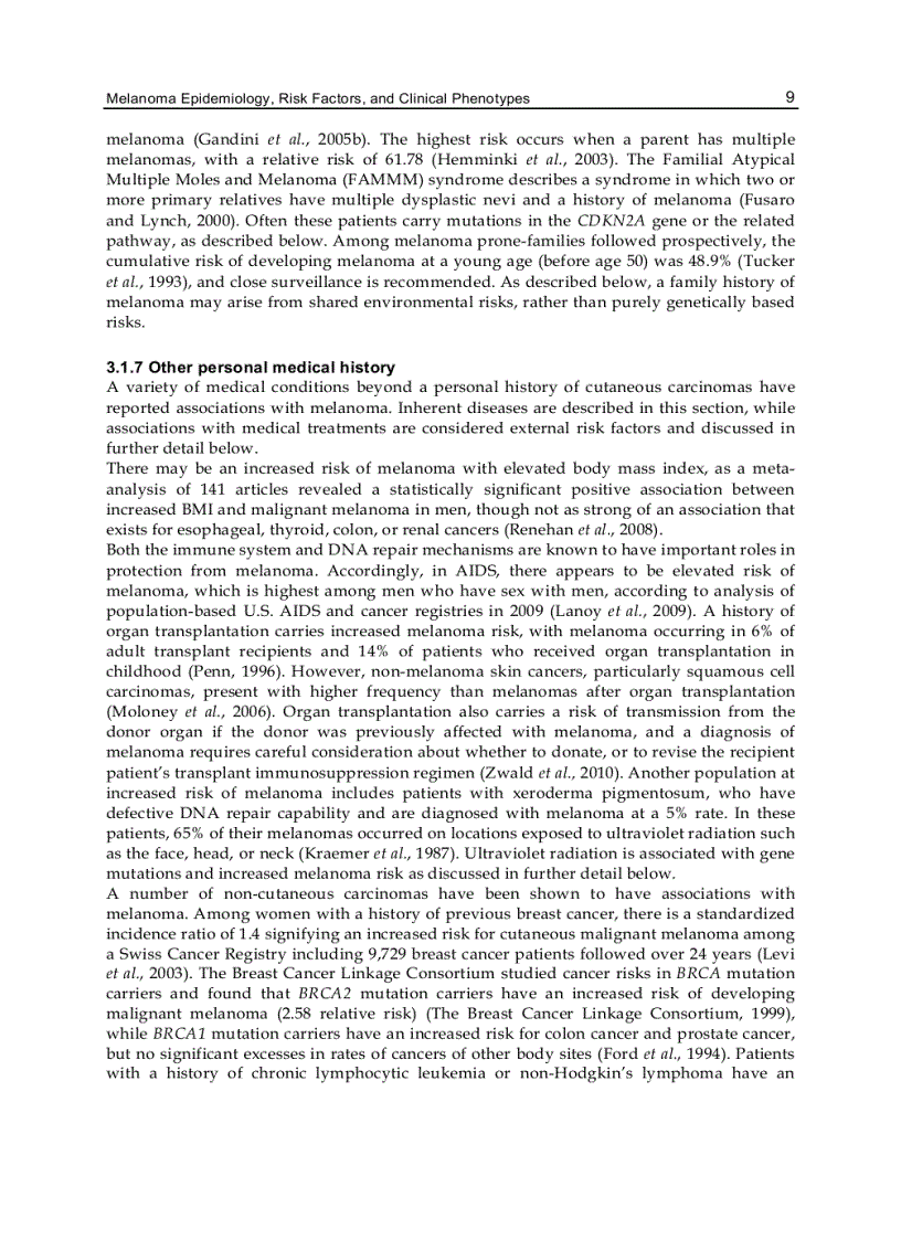 image for page Advances in Malignant Melanoma Clinical and Research Perspectives