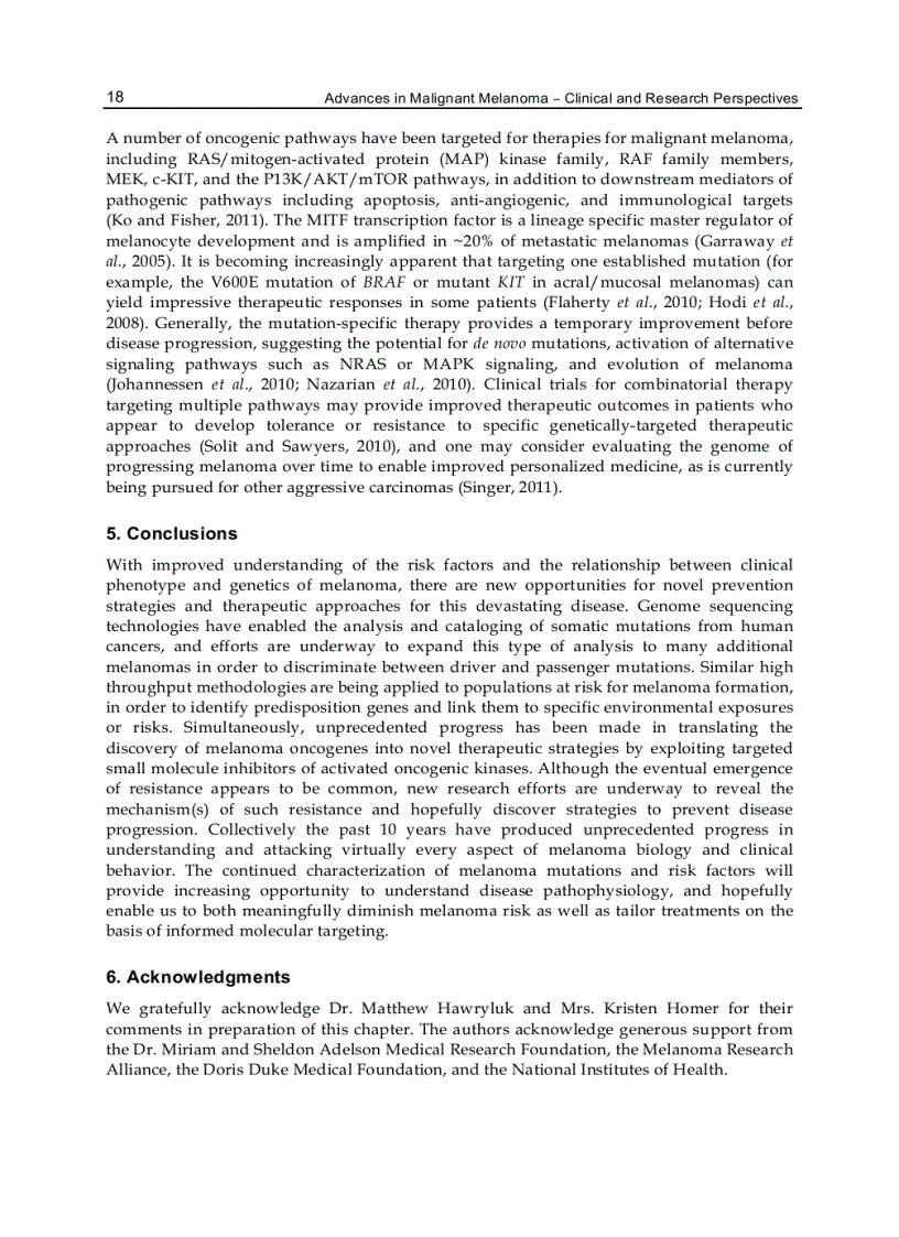 image for page Advances in Malignant Melanoma Clinical and Research Perspectives