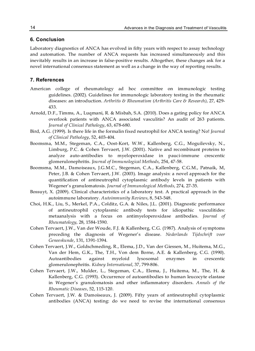 image for page Advances in the Diagnosis and Treatment of Vasculitis