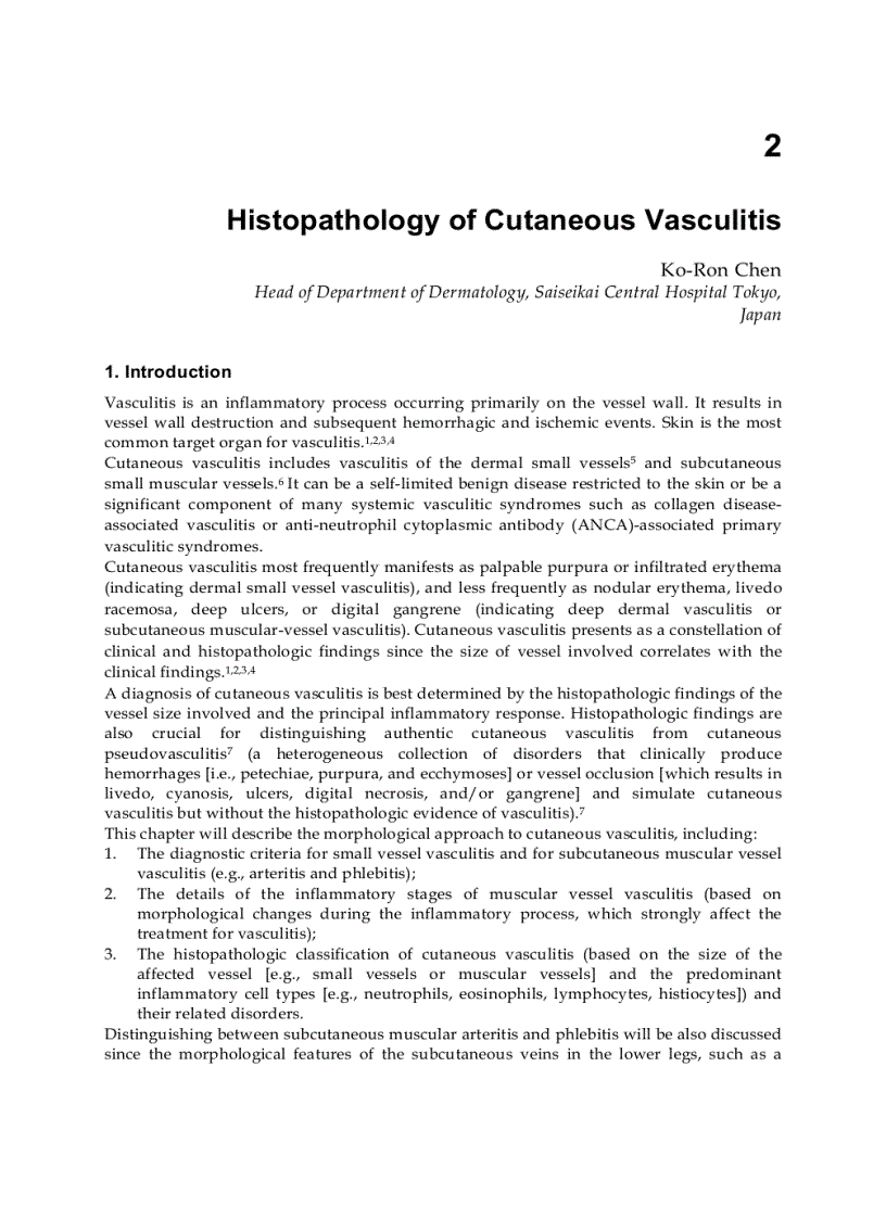 image for page Advances in the Diagnosis and Treatment of Vasculitis