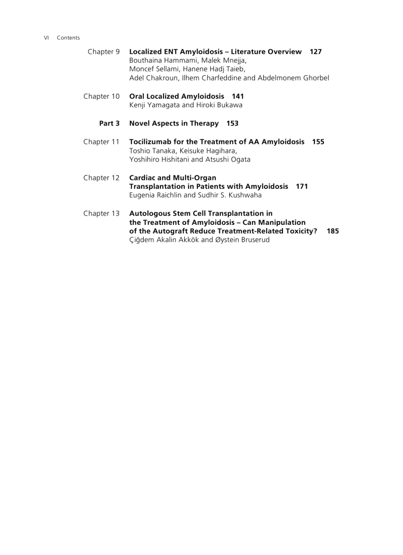 image for page Amyloidosis An Insight to Disease of Systems and Novel Therapies