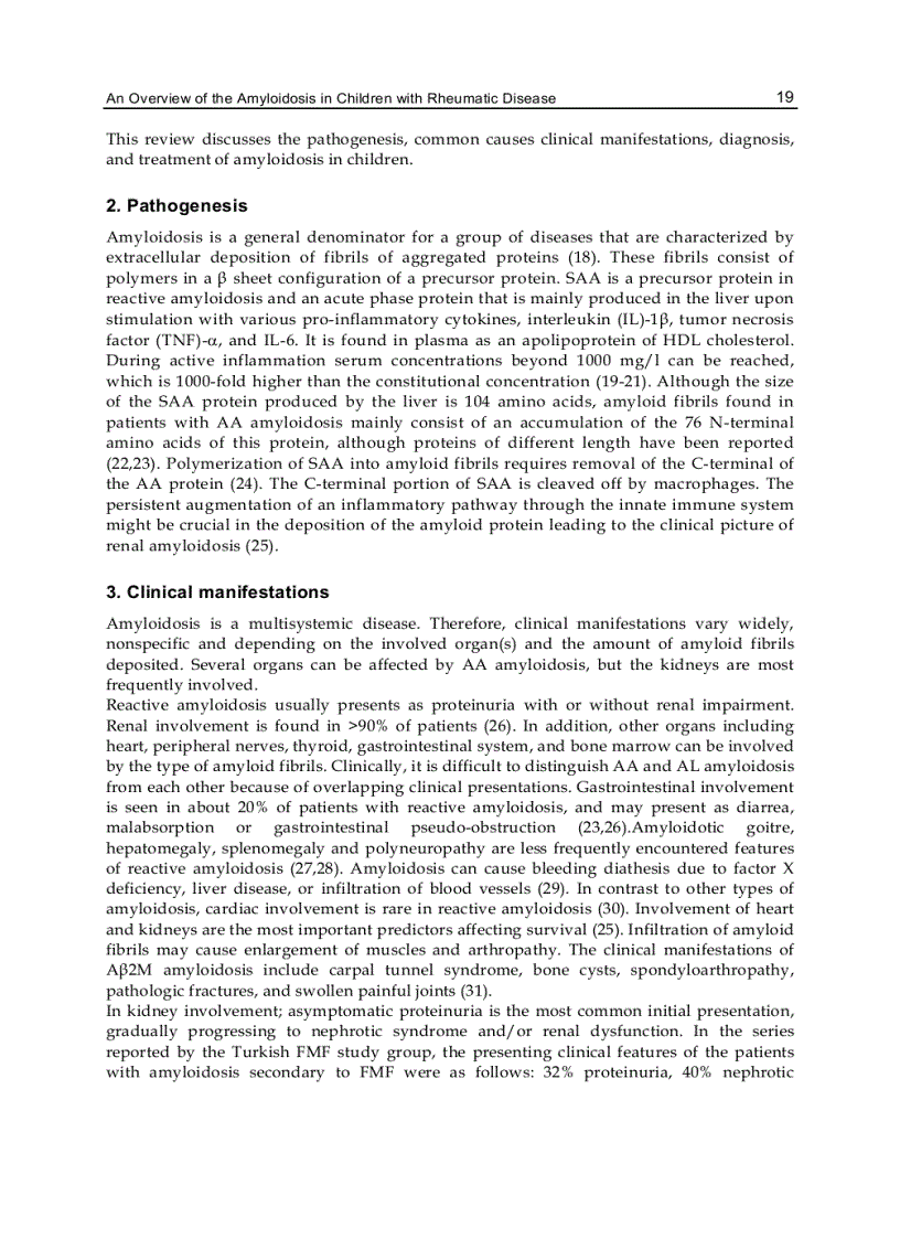 image for page Amyloidosis An Insight to Disease of Systems and Novel Therapies