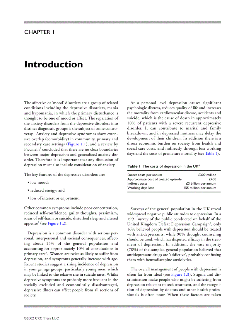 image for page An Atlas of Depression 1st Edition