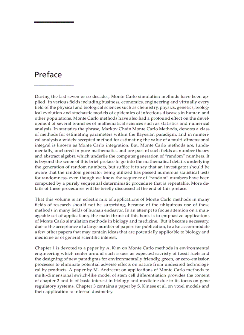 image for page Applications of Monte Carlo Methods in Biology Medicine and Other Fields of Science