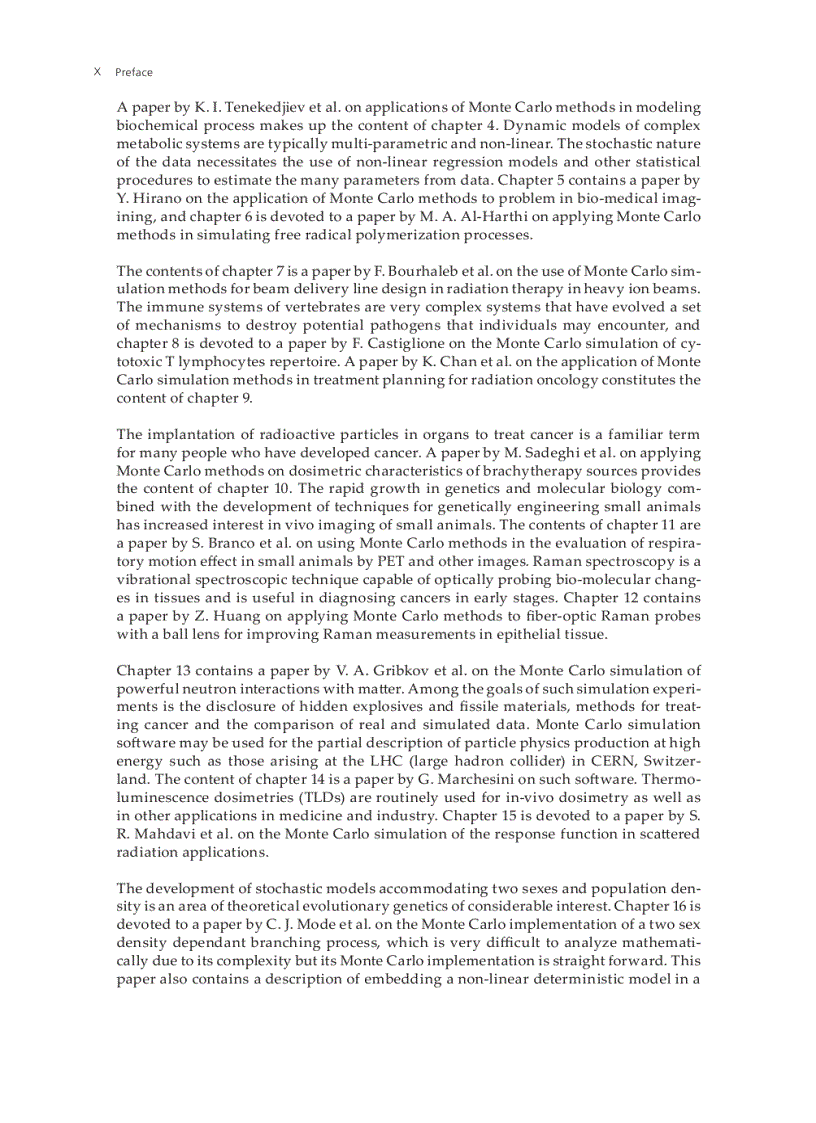 image for page Applications of Monte Carlo Methods in Biology Medicine and Other Fields of Science