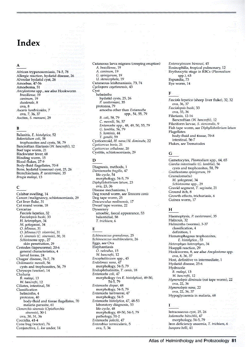 image for page Atlas of Medical Helminthology and Protozoology