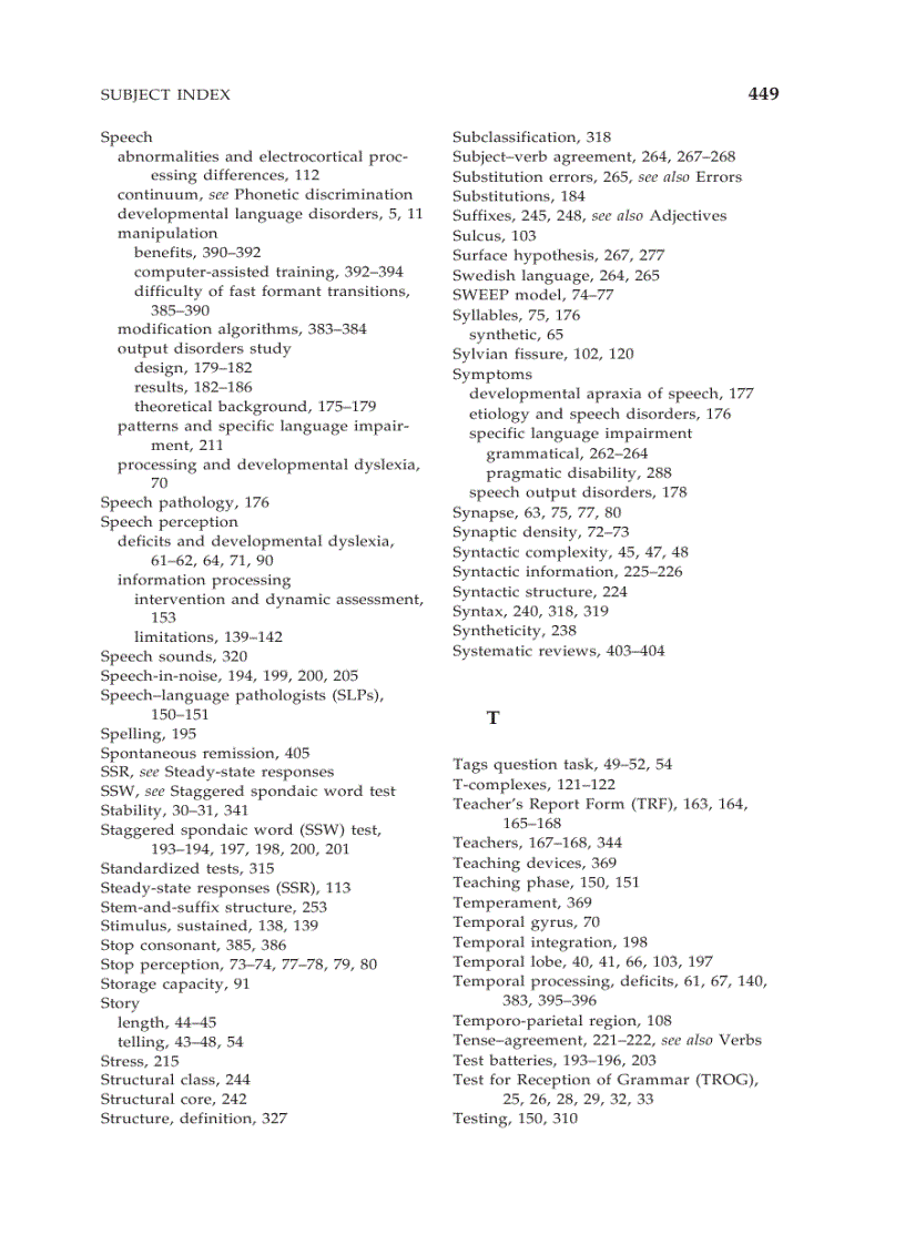 image for page Classification of Developmental Language Disorders