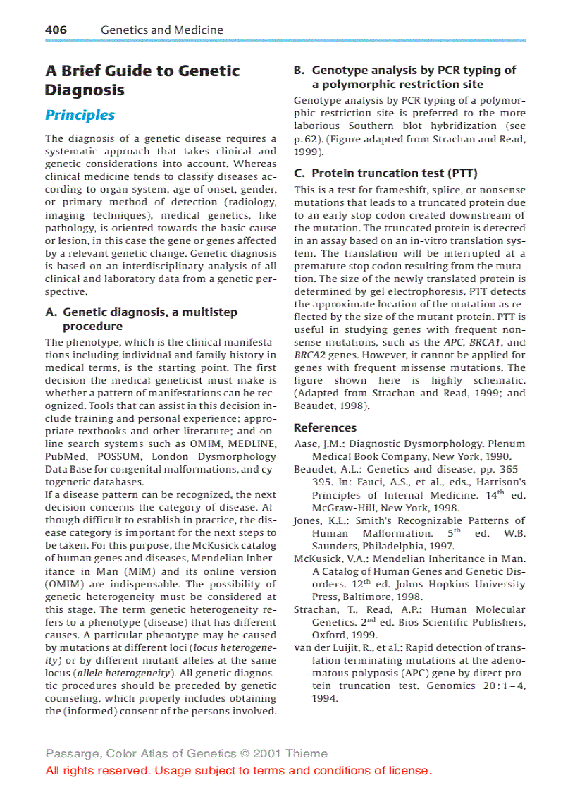 image for page Color atlas of genetics Passarge E