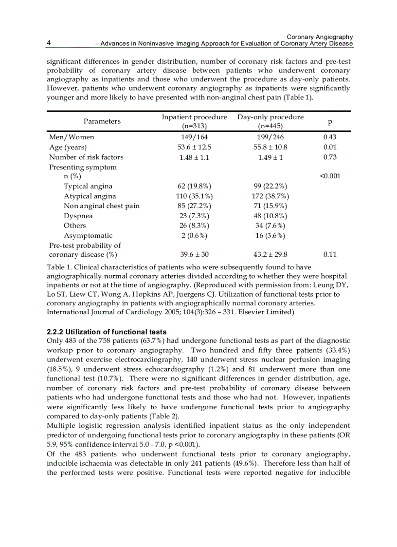 image for page Coronary Angiography Advances in Noninvasive Imaging Approach for Evaluation of Coronary Artery Disease