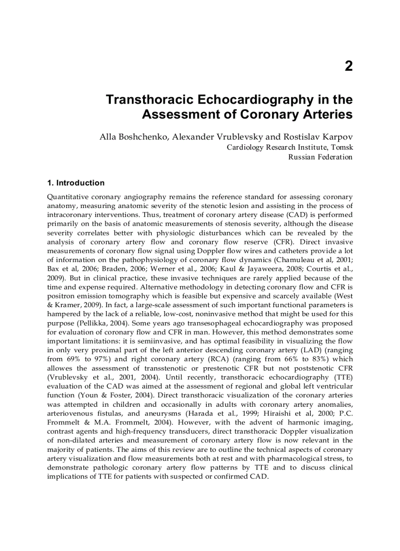 image for page Coronary Angiography Advances in Noninvasive Imaging Approach for Evaluation of Coronary Artery Disease