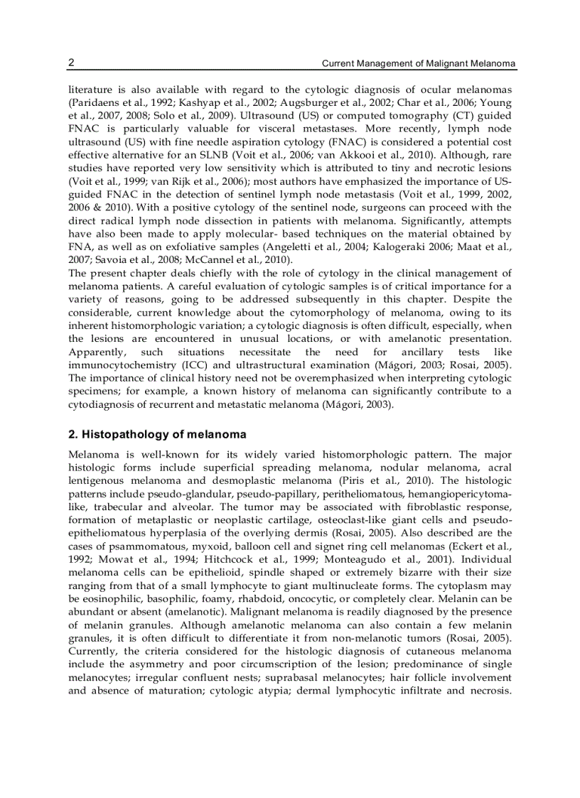 image for page Current Management of Malignant Melanoma