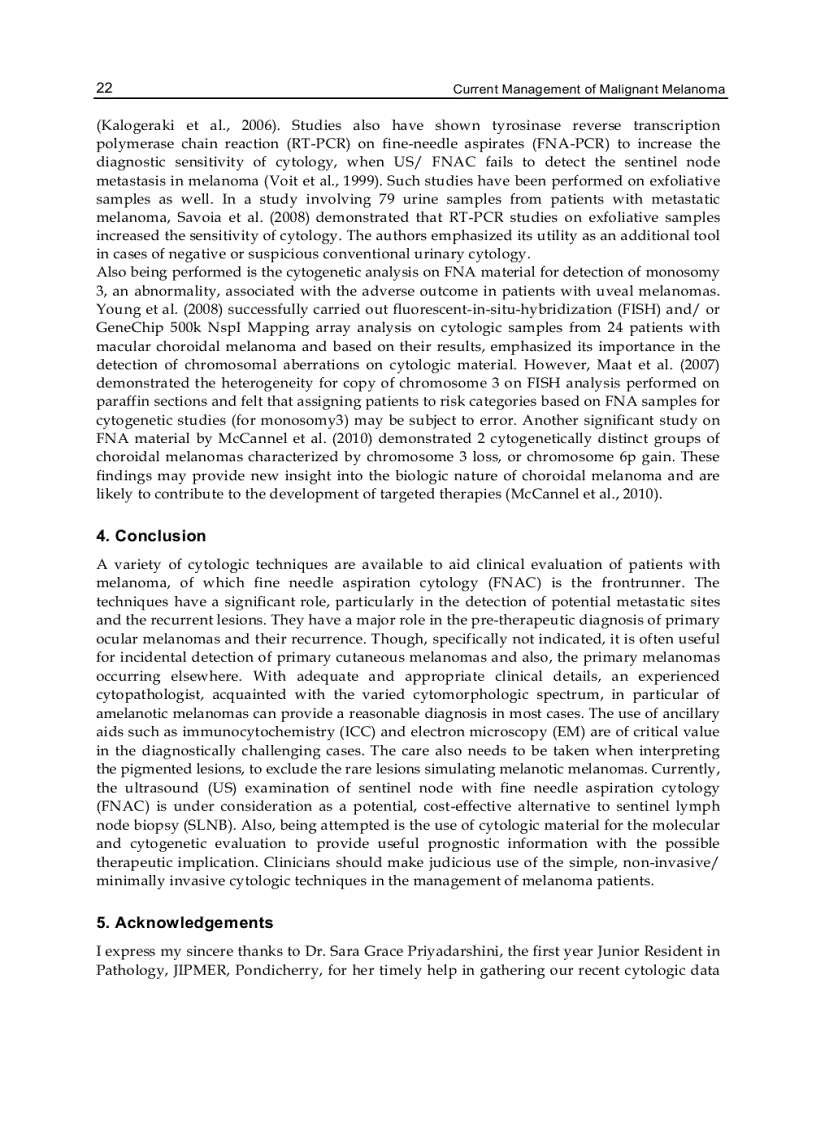 image for page Current Management of Malignant Melanoma