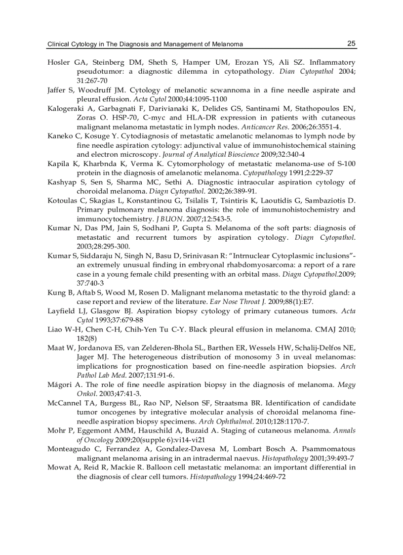 image for page Current Management of Malignant Melanoma