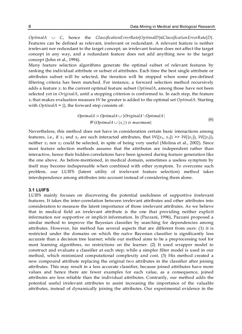 image for page Data Mining in Medical and Biological Research