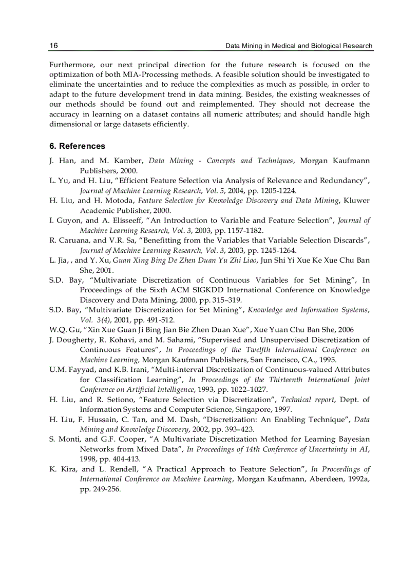 image for page Data Mining in Medical and Biological Research