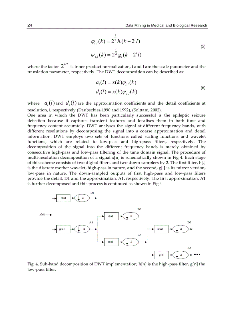 image for page Data Mining in Medical and Biological Research