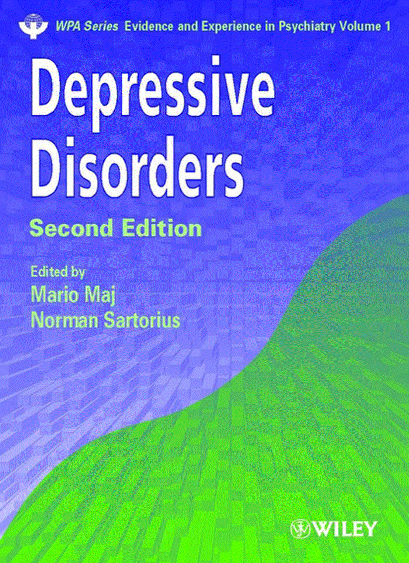 image for page Depressive Disorders 2nd Edition