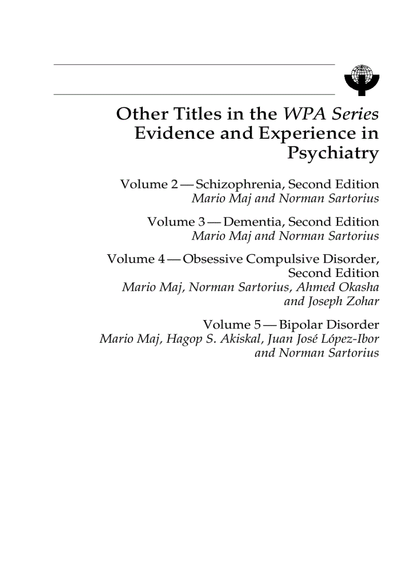 image for page Depressive Disorders 2nd Edition