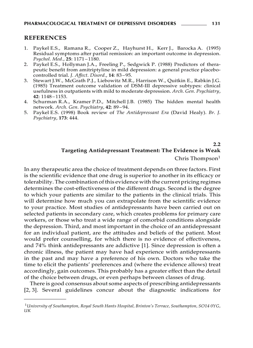 image for page Depressive Disorders 2nd Edition