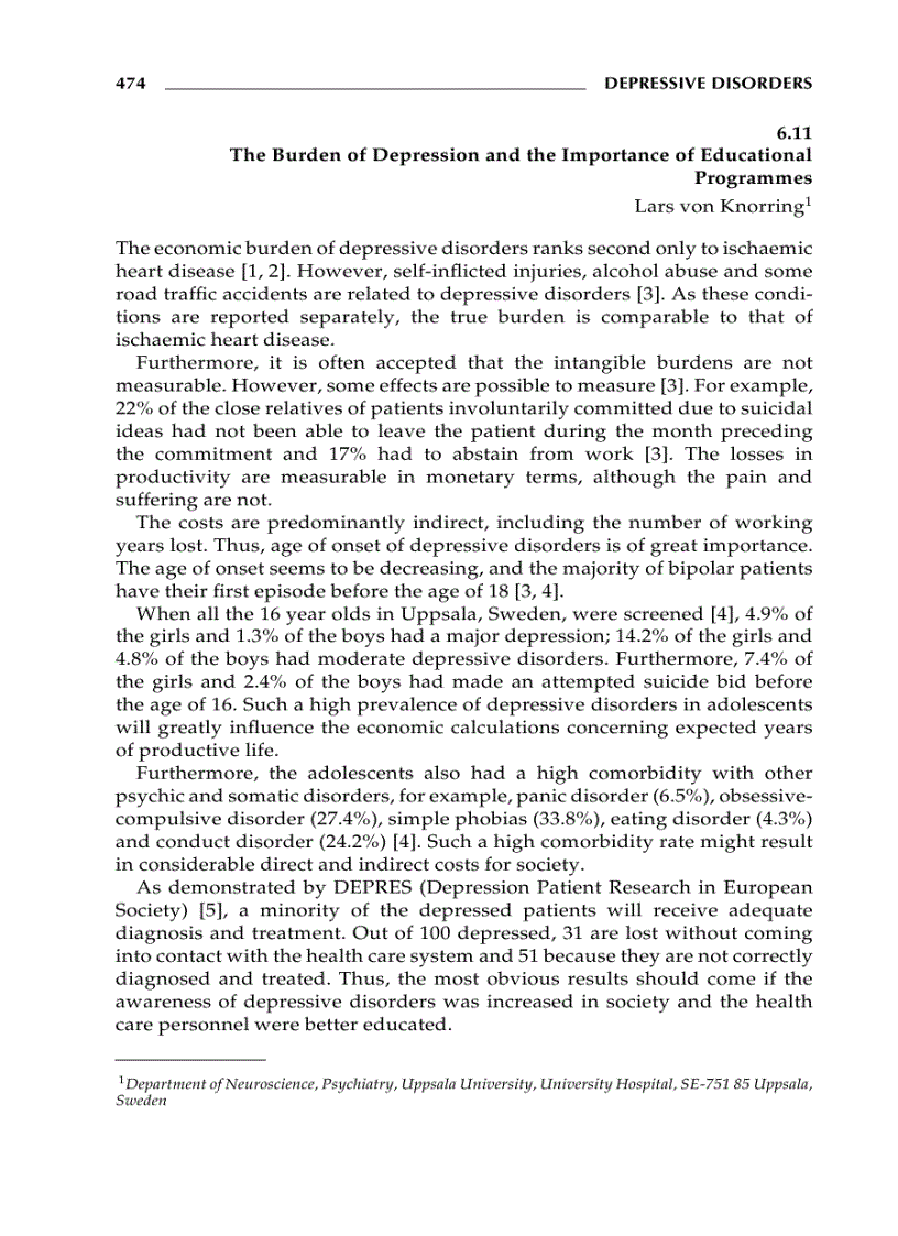 image for page Depressive Disorders 2nd Edition