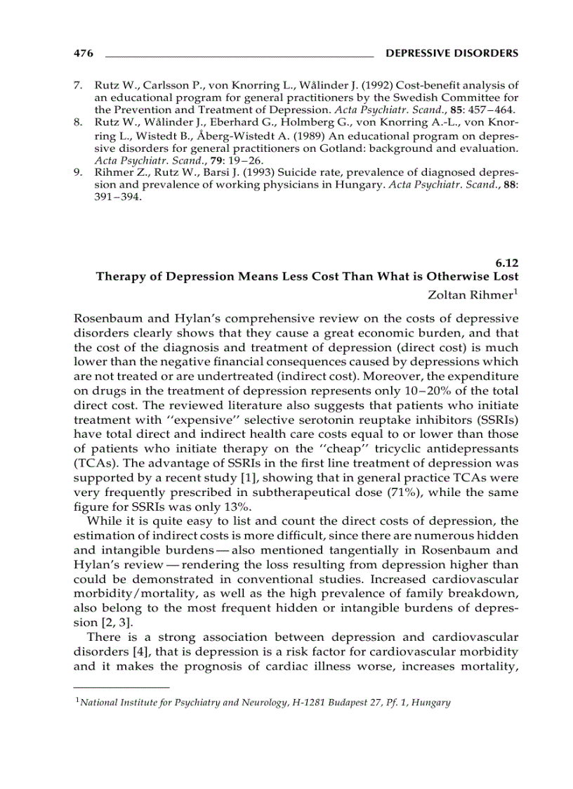 image for page Depressive Disorders 2nd Edition