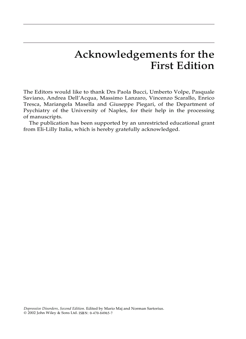 image for page Depressive Disorders 2nd Edition