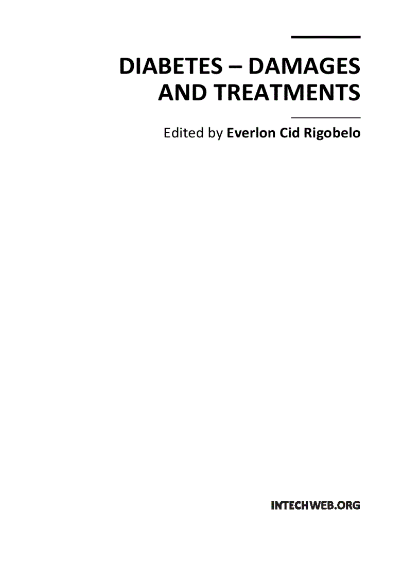 image for page Diabetes Damages and Treatments