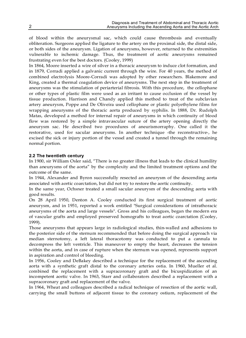 image for page Diagnosis and Treatment of Abdominal and Thoracic Aortic Aneurysms Including the Ascending Aorta and the Aortic Arch