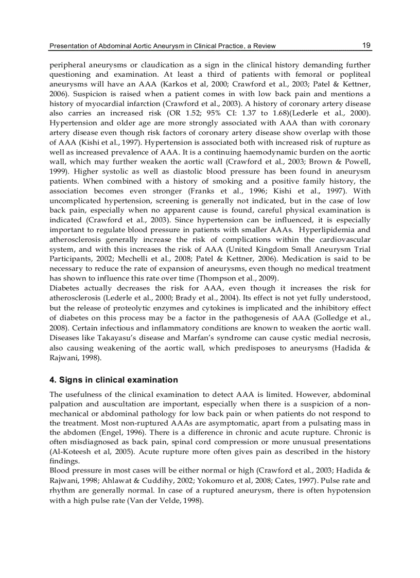 image for page Diagnosis and Treatment of Abdominal and Thoracic Aortic Aneurysms Including the Ascending Aorta and the Aortic Arch