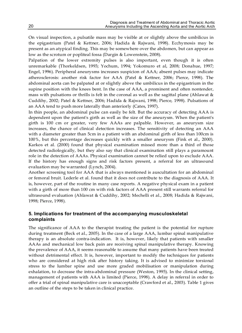 image for page Diagnosis and Treatment of Abdominal and Thoracic Aortic Aneurysms Including the Ascending Aorta and the Aortic Arch
