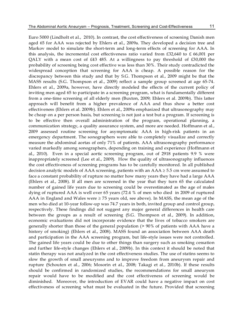 image for page Diagnosis Screening and Treatment of Abdominal Thoracoabdominal and Thoracic Aortic Aneurysms