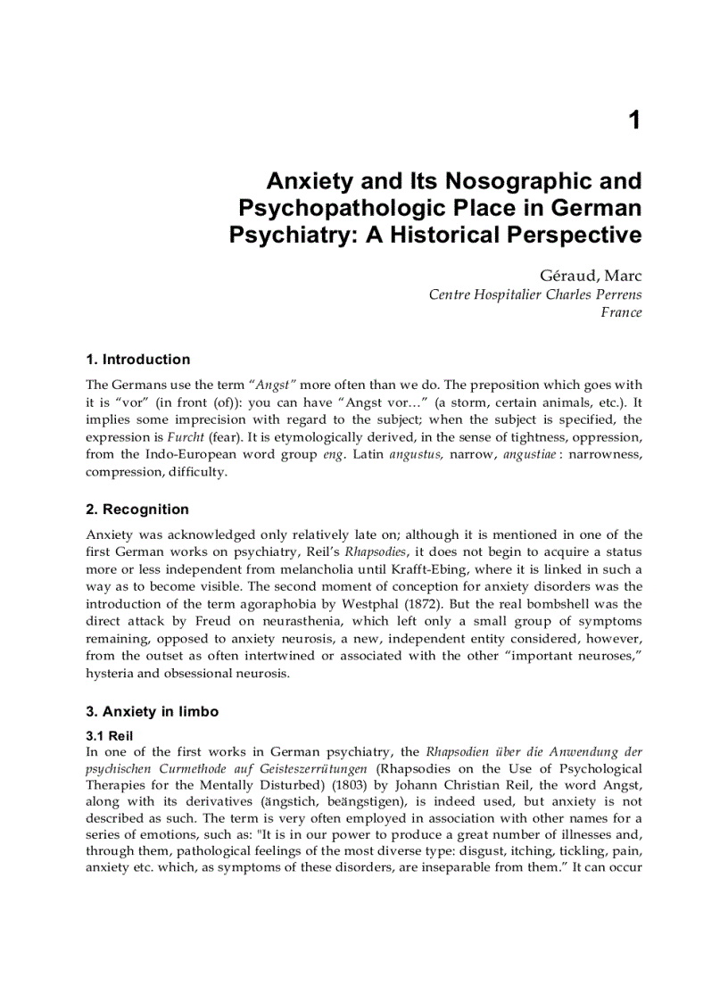 image for page Different Views of Anxiety Disorders