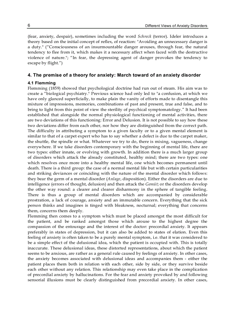 image for page Different Views of Anxiety Disorders