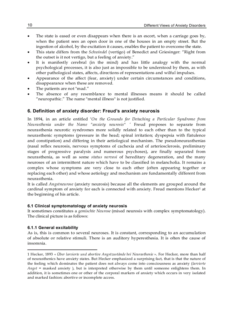 image for page Different Views of Anxiety Disorders