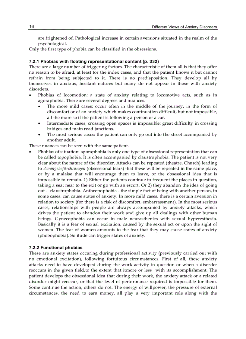 image for page Different Views of Anxiety Disorders