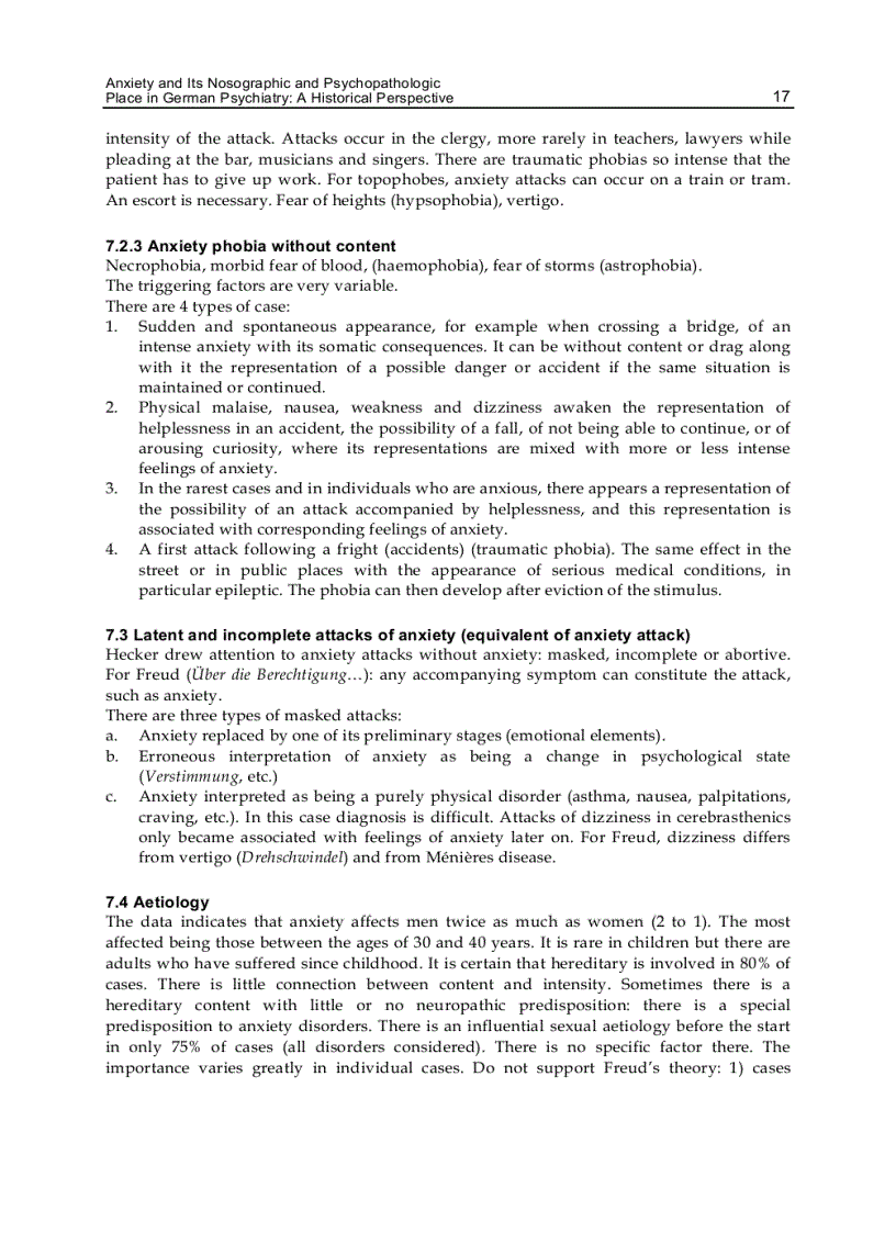 image for page Different Views of Anxiety Disorders